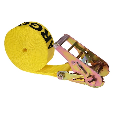Us Cargo Control 2" x 10' Yellow Heavy Duty Endless Ratchet Strap 5410FE-Y